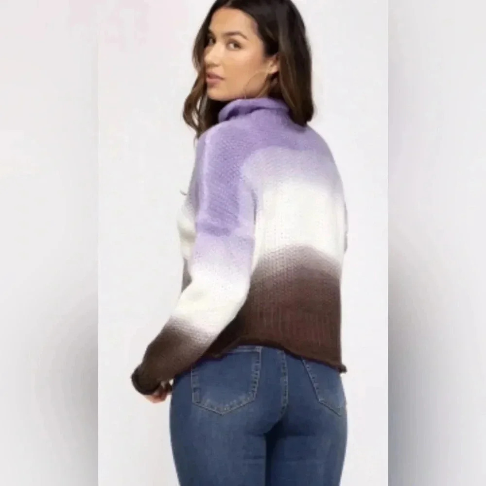 purple sweater she and sky size Medium women’s sweater - Picture 3 of 11